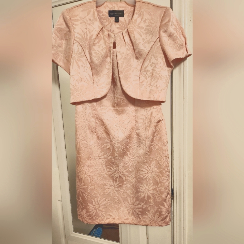 Blush Pink 2 piece dress & shell